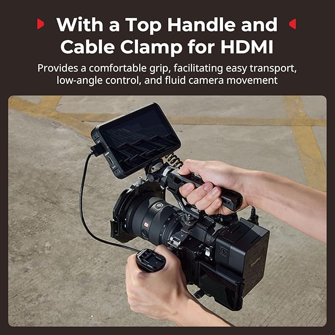 SmallRig A7 V / A7R V / A7 IV Cage Advanced Kit for Sony Alpha 7 V/Alpha 7R V/Alpha 7 IV, with Quick Release Plate for Arca, Includes Top Handle/Side Handle/Cable Clamp for HDMI