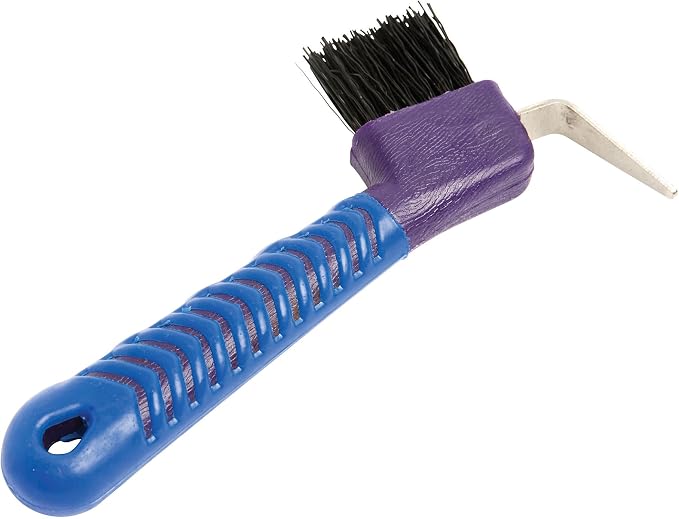 Roma Deluxe Soft Grip Hoof Pick Purple/Blue