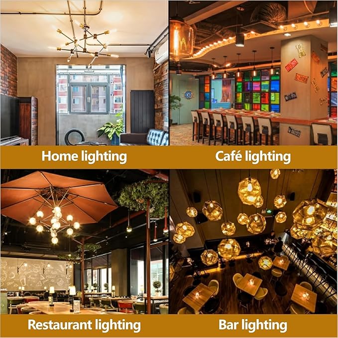 25 Watt T10 Clear Tubular Incandescent Light Bulb, T10 Bulbs,Vintage Style Showcase Bulbs,Showcase lamp,Dimmable for Desk Lamp,Curio Cabinet,Aquarium,Chandeliers,Aquarium Light Bulb(6PACK)