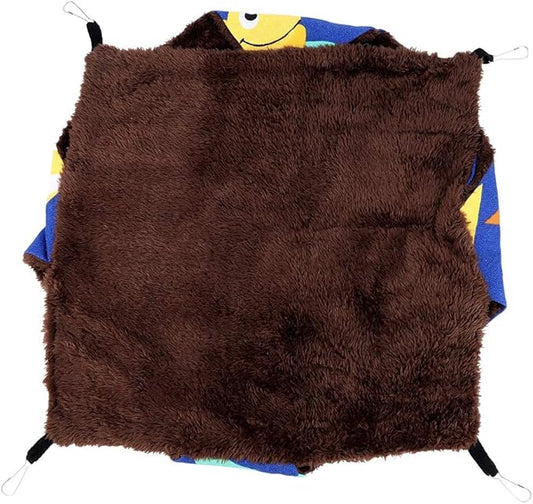 GLOGLOW Pet Hamster Hammock, Soft Velvet Cotton Sleeping for Hamsters and Small Pets, Warm Double Layers Hammock for Guinea Pigs and Ferrets (34 * 34) (*)