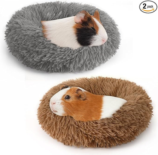 PETKNOWS 2 Pieces Guinea Pig Beds, Hamster Beds, Thickened and Warm Winter Guinea Pig Beds for Dwarf Rabbits, Chinchillas, Hamsters, Hedgehogs, Ferrets, Maned Lizards and Rats