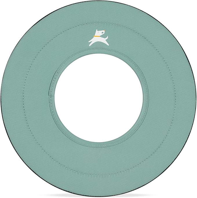 OllyDog Mini Super Flyer, Floating Dog Disc for Water Play – Soft Durable Dog Fetch Toy, Eco-Friendly Recycled Material, Gentle on Teeth, Lightweight Flying Disc for Medium, Small Dogs (Surf, 9")