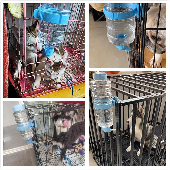 Dog Water Bottle for Crate Cage 34 oz/ 946ml BPA Free Pet Small Animal Auto Water Dispenser Feeding Leakproof Bottle for Dogs and Cats