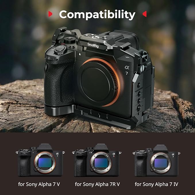 SmallRig A7 V / A7R V / A7 IV HawkLock Quick Release Full Cage for Sony Alpha 7 V/Alpha 7R V/Alpha 7 IV Camera