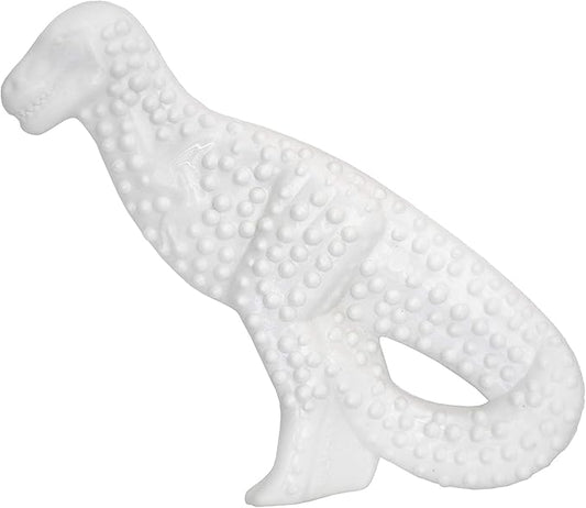 Nylabone Power Chew Dental Dinosaur - Dental Dog Toy for Aggressive Chewers - Large Dog Chew Toys for Teeth Cleaning - Durable Dog Toy for Large Breeds - Chicken Flavor, Large, Up to 50 Ibs. (1 Count)