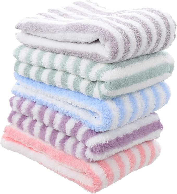 5PCS Coral Fleece Towels for Guinea Pigs Soft Bath Towels and Cage Liners Small Animal Supplies for Hamsters Cushions and Bedding