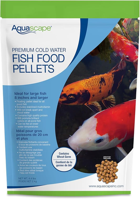 Aquascape Premium Cold Water Fish Food Pellets (4.4 lbs / 2 kg)