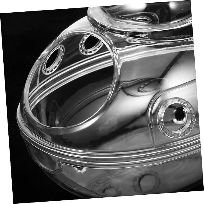 Hamster Bath Tub Sand Bath Function Small Shower Box for Gerbils and Guinea Pigs Transparent Design Easy to Clean Material