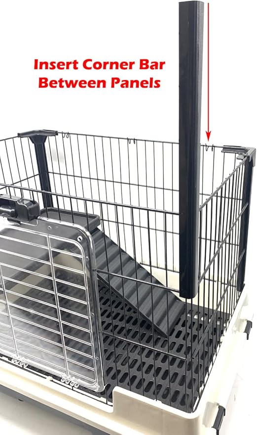 Large Multi-Level Indoor/Outdoor Small Animal Pet Cage for Guinea Pig Ferret Chinchilla Cat Playpen Rabbit Hutch Solid Platform Ramp Leakproof Litter Washable Tray Large Access Doors Lockable Casters