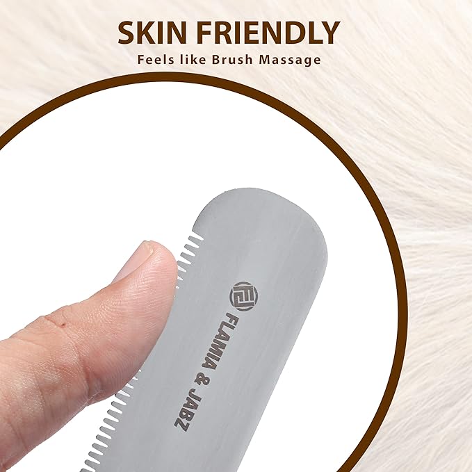 Professional Dog Grooming Hand Stripping Knife, Stripper Trimmer Tool, Red Meranti Wooded Handle non slip grip with Tripping Stainless Steel blade (Fine, Right Handed)