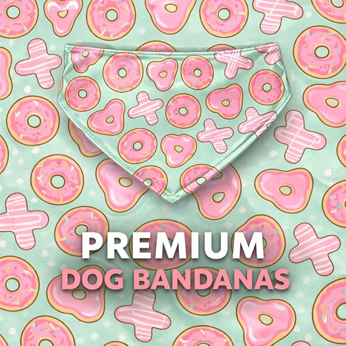 Luxury Satin Dog Bandana – Slip-On Collar Style, Premium Pet Scarf for Medium, Large & XL Dogs – Special Occasion Accessory (Collar Not Included) (Medium - Extra Large, XOXO)