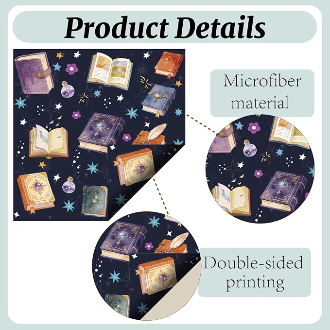 CREATCABIN 6Pcs Glasses Cleaning Cloth Book Microfiber Cleaning Cloths Suede Fiber Glasses Cleaner Wipes Soft Washable Microfiber Reusable for Eyeglasses Camera Lens Laptops Screens Phone 6 x 6 Inch