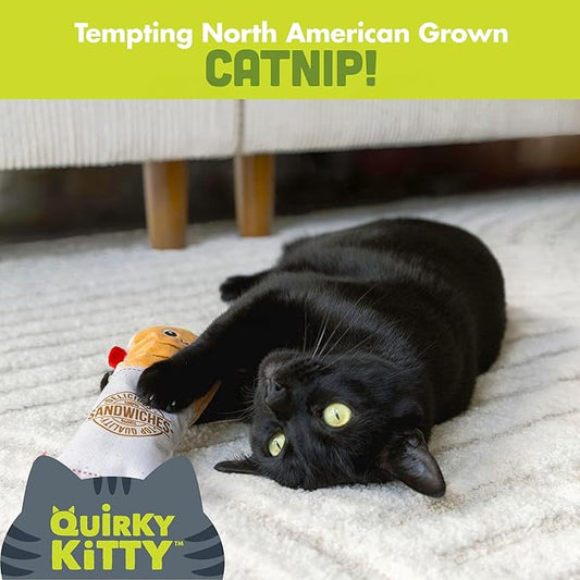 Deli Delight Kicker with Energizing Catnip Cat Toy, Pack of 1