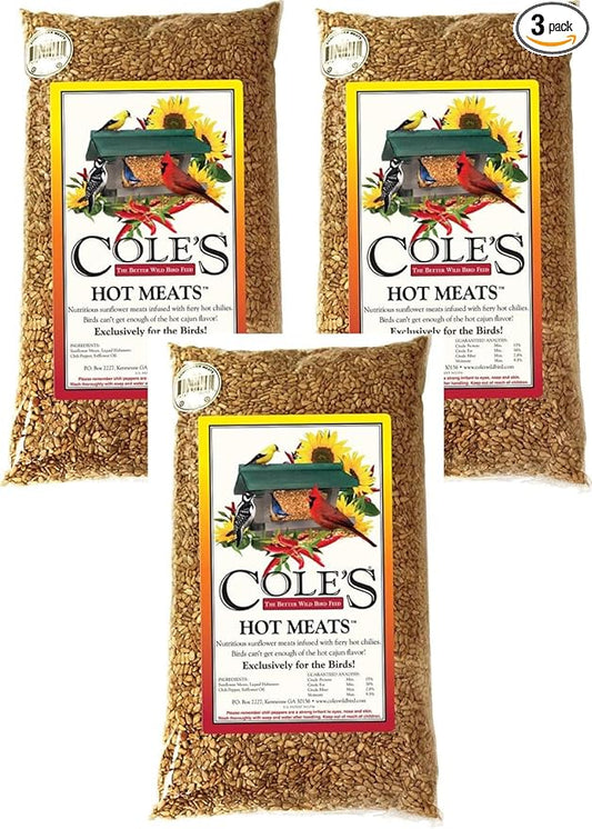 Cole's Hot Meats Assorted Species Wild Bird Food Sunflower Meats 5 lb.