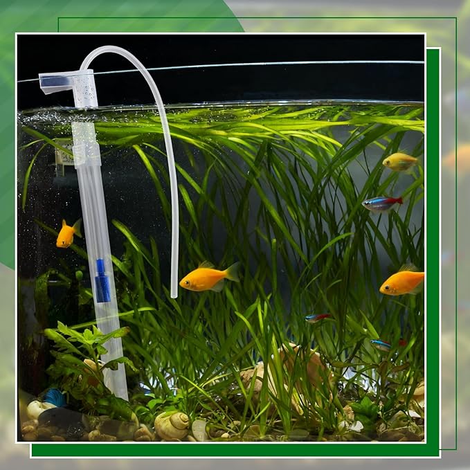 Sieral Undergravel Aquarium Filter for 40-55 Gallon Tanks, 16 Pcs 5.7'' x 5.7'' Plates, Under Gravel System for Clean Water, with 4 Uplift Tube and 1 Filter Cotton, for Fish Tank Fresh and Saltwater