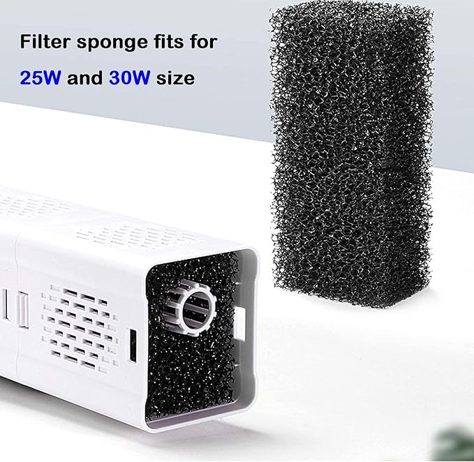 4pcs Bio-Sponge Filter Replacement for 6W 15W Ultra Quiet Fish Tank Filter 4-in-1 Internal Aquarium Filter