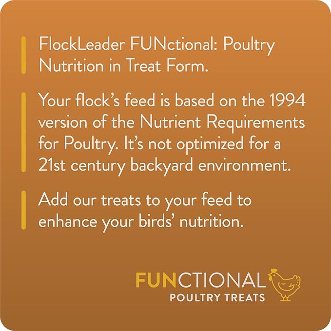 FLOCKLEADER Enhance, Functional Poultry Treats for Egg Production & Quality, 1.5 lb (Pack of 2)