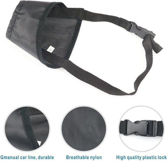 Idepet 7PCS Adjustable Dog Muzzles - Anti-Biting Barking Muzzles for Small, Medium, Large & Extra Dogs (Pack of 7)