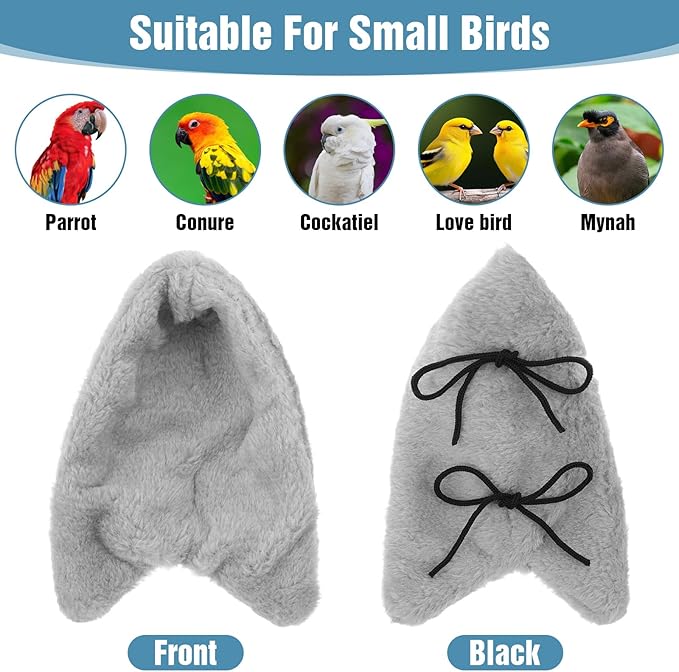 Comfort Corner Fleece Bird Blanket for Cage Cuddle Nest Hanging Warmer Parrot House Cozy Birds Bed Warm Birds Shelter Bed for Cage Hanging Hammock Toy for Greys Parakeet Cockatiel Conure
