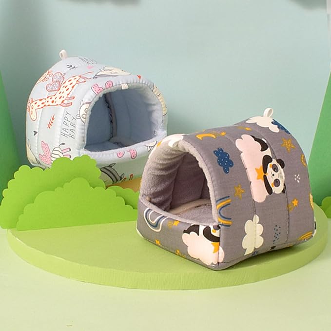 Pet Hammock Bed Habitat Decors Cage Hideouts Resting Mats Ferrets Play Winter Hideaways Pet Supplies Washable for Small Animals Hanging Bed for Small Pets