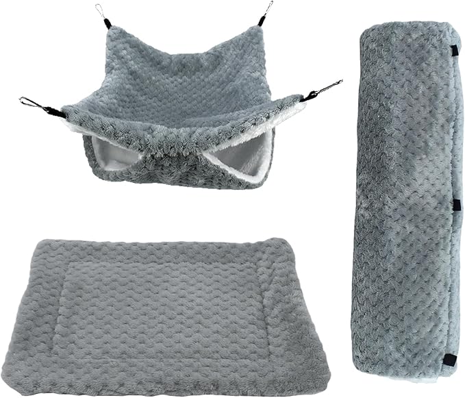 Hamster House | Nest Cave Tunnel Mat | Chinchilla Bed,for Sugar Glider Ferret Cage Sleeping Resting Hiding Playing Climbing Winter