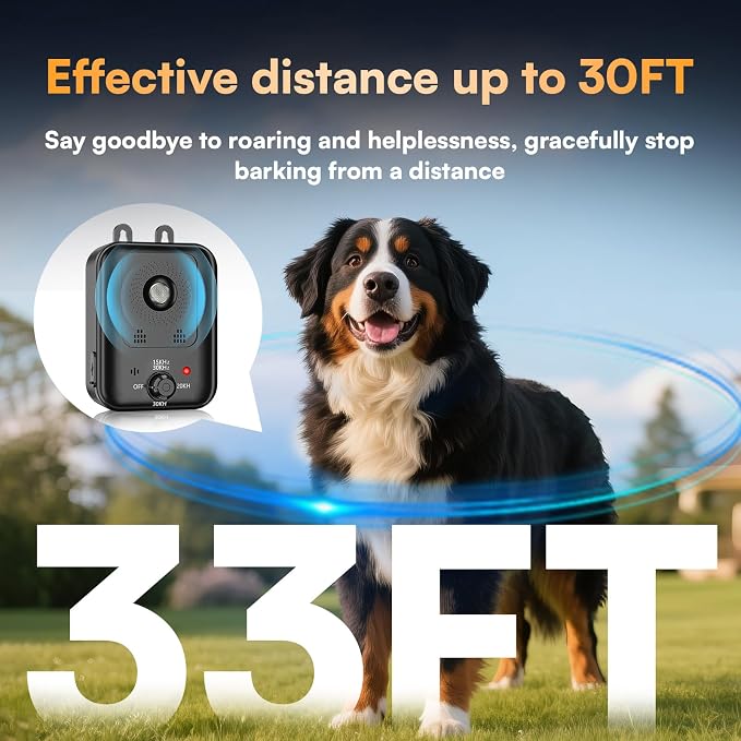 2-Pack Anti Barking Device for Dogs, Auto Dog Bark Deterrent Devices with 3 Modes, Rechargeable Ultrasonic Bark Deterrent Device Bark Box, Effective Stop Barking Dog Devices for Indoor & Outdoor Use