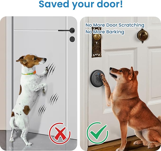 Dog Doorbell for Potty Training, Wireless Doggie Door Bell Operating at 1000 Feet with IP65 Waterproof Touch Button, 32 Melodies & 4 Notification Modes