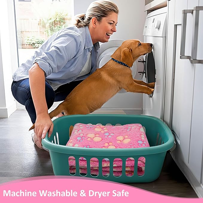 Dog Blankets for Medium Dogs, Cat, Premium Soft Dog Blankets for Small Dog Washable, Puppy Blanket Dogs Essentials for Puppies (1, 42 x 30) (1, Pink, 41" x 30")