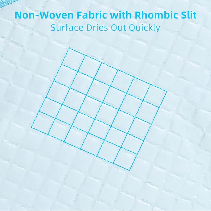 ScratchMe Super Absorbent Waterproof Dog and Puppy Pet Training Pad, Housebreaking Pet Pad,Blue (22"x22"(100PCS)) (Pack of 2)