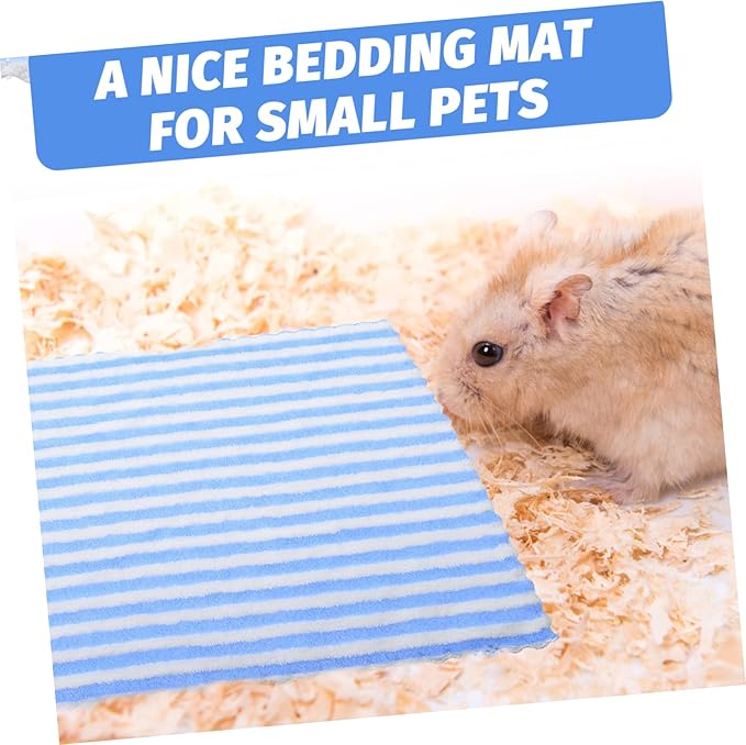 5PCS Coral Fleece Towels for Guinea Pigs Soft Bath Towels and Cage Liners Small Animal Supplies for Hamsters Cushions and Bedding