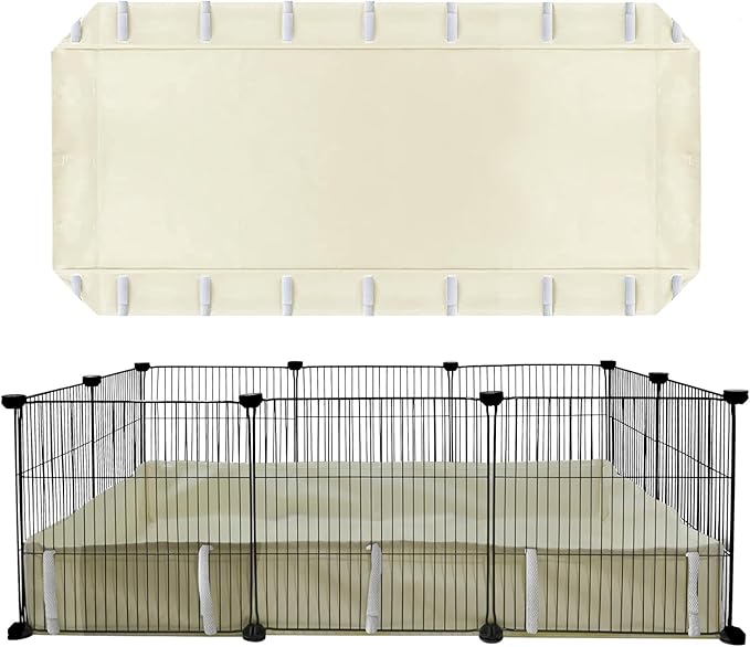 Guinea Pig Waterproof Cage Liner C&C 2x3,Guinea Pig Cage Canvas Bottom Replacement 42x28 Beige (C&C 2x3)