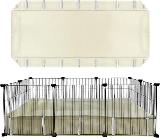 Guinea Pig Waterproof Cage Liner C&C 2x3,Guinea Pig Cage Canvas Bottom Replacement 42x28 Beige (C&C 2x3)