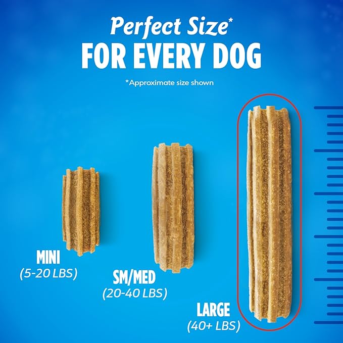 Dentalife Purina Daily Oral Care Large Dog Dental Chews Multipack - 30 ct. Pouches,(Pack of 4)