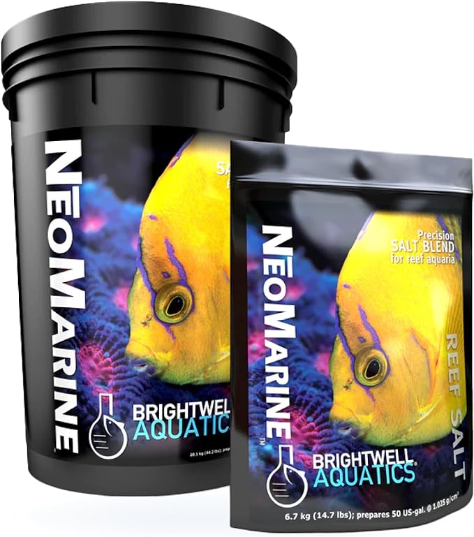 Brightwell Aquatics - NeoMarine Marine Salt Blend for Reef Aquarium - Fish Tank Starter Aquarium Salt - Aquarium Water Treatments, 16-GAL