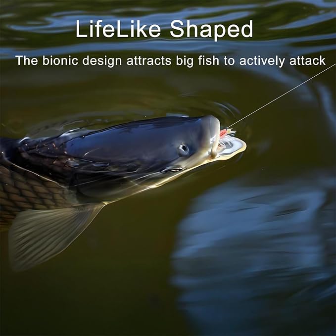 Bionic Swimming Shrimp Lure, Top Water Fish Bites Soft Stuff Shrimp Bait for Bass, Hooks Fishing Lures for Freshwater and Saltwater