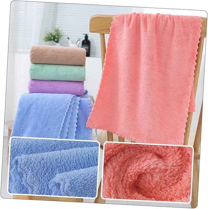 Hemoton 5-Pack Absorbent Hamster Bedding Towels Guinea Pig Cage Blankets Small Animal Bath Towels Soft and Quick-Dry PET for Rabbits and Other Small Pets