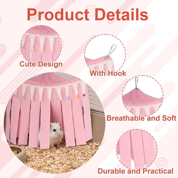 Guinea Pig Hideout, Guinea Pig Hides, Small Animal Hideaway with Two Styles, Cozy Shelter for Pet Hamsters, Durable Design and Safe Materials for Cage Enrichment