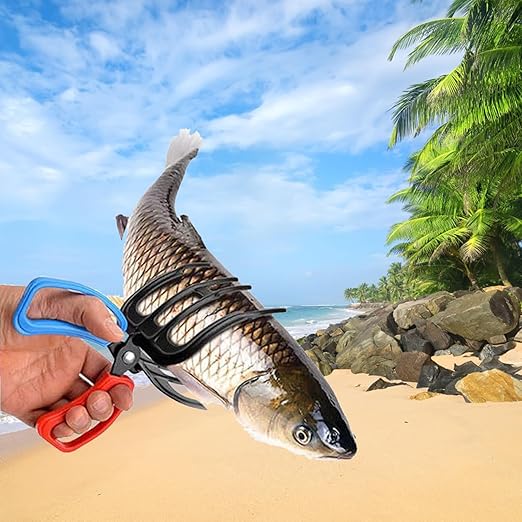 3 Claw Fish Gripper, Fishing Pliers Gripper, 2026 New Multifunctional Metal Fish Control Clamp Forceps, for Catch Most Freshwater Fish Fishing Accessories (3 Claw Fish Gripper)