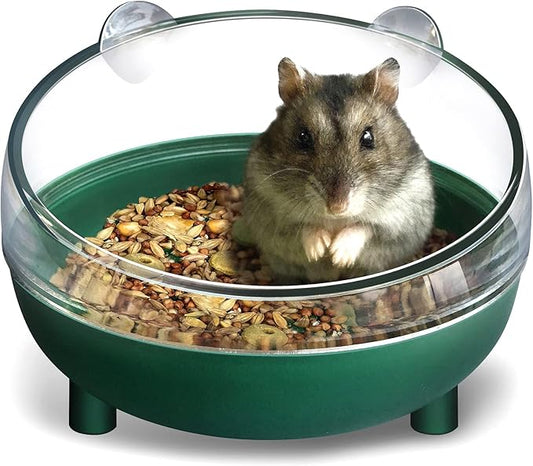 Hamster Bathtub,Hamster Sand Bath,Hamsters Bathroom,Sand Bath Container,Toilet for Dwarf Hamsters,Gerbils,Mice and Small Animals (Pink)