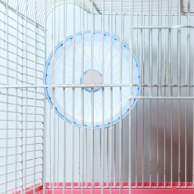 MERRYHAPY Silent Hamster Wheel 5.51In Running Wheel for Small Pets Hamster Guinea Pig Gerbil Chinchilla Cage Toy with Low Noise Design