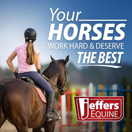 Jeffers Equine 2-in-1 Horse Head Hoof Pick with Cleaning Brush, Durable Hoof Cleaner Tool for Horses, Stiff Bristle Grooming Brush, Equine Stable Tack for Daily Hoof Care and Dirt Removal - Blue