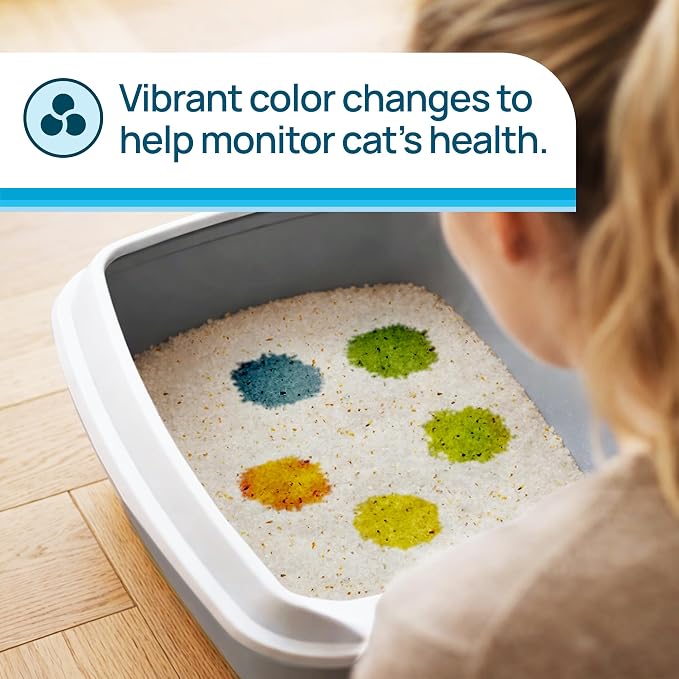 Litter Pearls Health Monitor Cat Litter, Unscented Micro Crystals (6 LB Bag) – Color Changing pH Indicator for Feline Health Tracking, 30-Day Odor Control, Dust Free and 60% Lighter (Pack of 2)