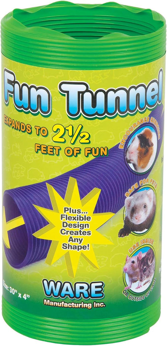 Ware Manufacturing Fun Tunnels Play Tube for Small Pets, 30 X 4 Inches - Medium