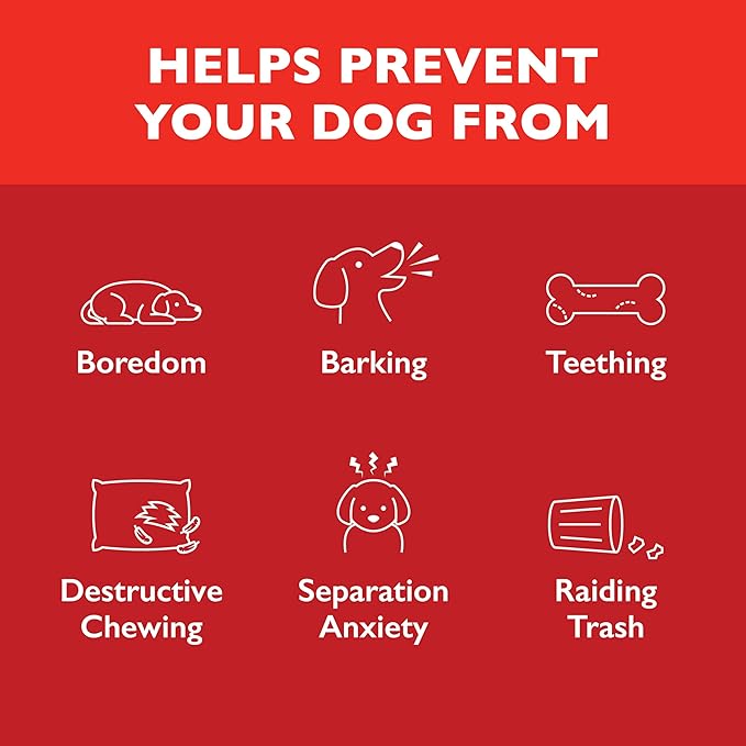 Chew King Supreme Durable Rubber Dog Toy for Aggressive Chewers, Treat-Dispensing Heavy-Duty Chew Toy with Safety Air Vent, Interactive Dog Toy for Training & Enrichment, Large 4.1" x 3.1"