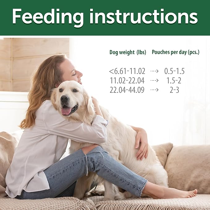 Nature's Protection Wet Dog Food Pouches for Small & Large Breed - High Protein, 24-Pack Soft Dog Food Toppers for Adult Dogs with Light Fur (Superior Care - Tuna & Salmon, 2.46-oz)