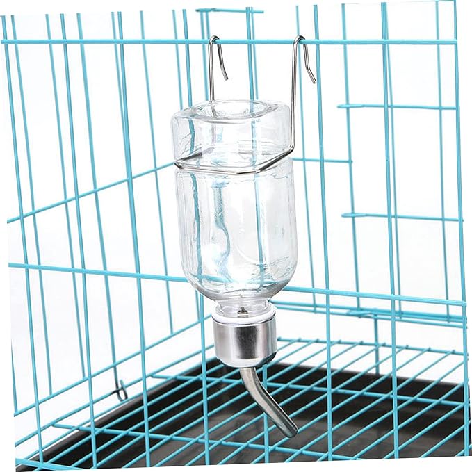 BESPORTBLE 2pcs Hanging Rabbit Water Feeder Plastic Pet Drinking Bottles with No Leak Design for Bunny Guinea Pig Hamster Cage Hydration