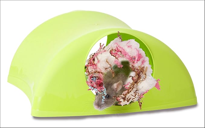 Lixit® Critter Hollow Igloo Hidaway Home for Guinea Pigs, Chinchillas, Rats and Other Small Animals (Pink, 1 Pack)