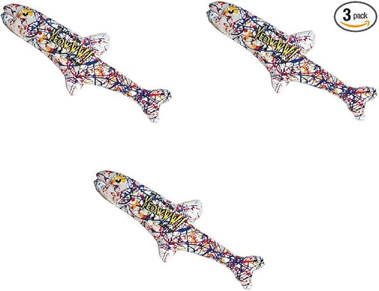 Yeowww! Pollock Fish Catnip Toy, 3 Pack