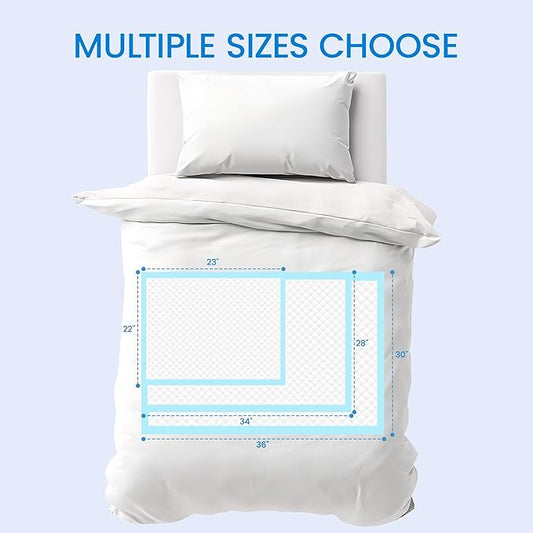 30” x 36” Disposable Underpads, 6 Layers Super Absorbent Leakproof Bed Pads for Adults and Pets Quick-Drying Incontinence Pads, Dog Pee Pads Extra Large - 50 Count