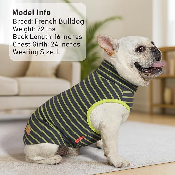 KYEESE 2Pack Dog Sweater Stretchy Dogs Clothes Soft Pets Clothes Warm Pet Coats Dog Sweaters for Small Dogs Male Turtleneck Small Pet Sweaters Pullover Pets Sweatshirt